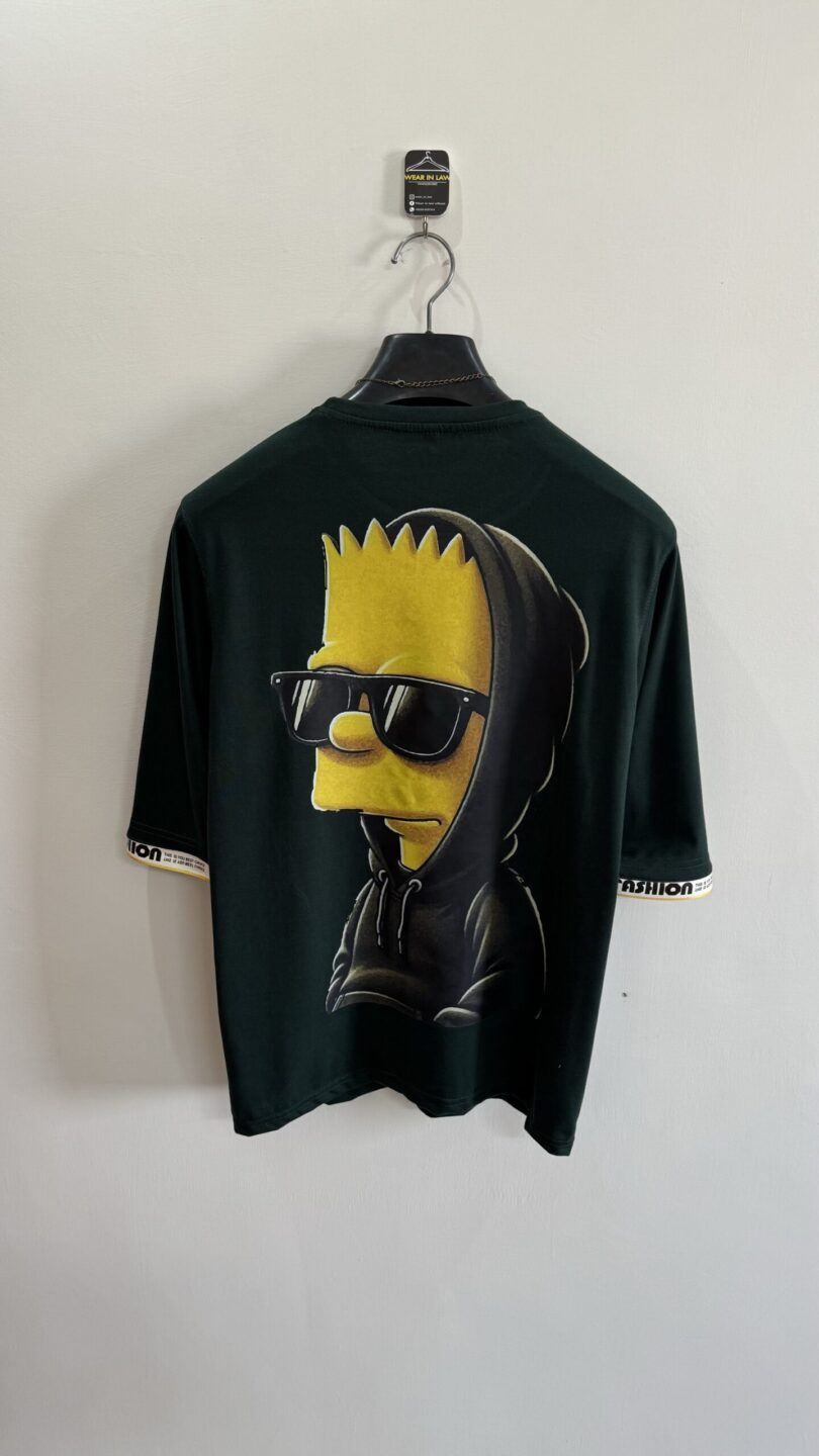 Simpson trendy drop-shoulder t-shirt
