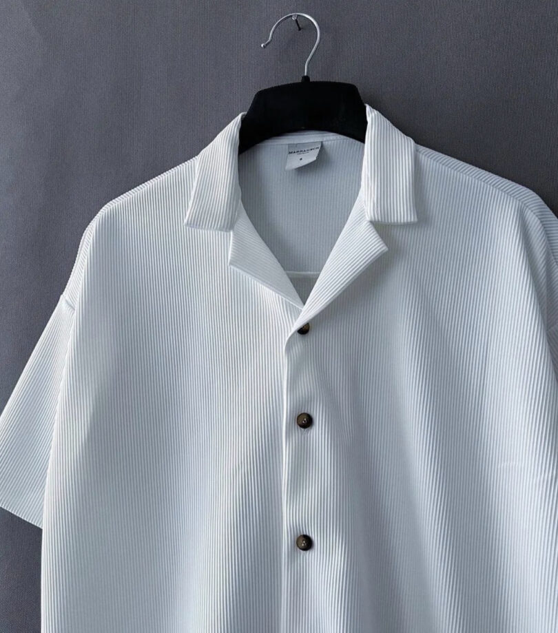 Men luxury oversize cuban collar shirt