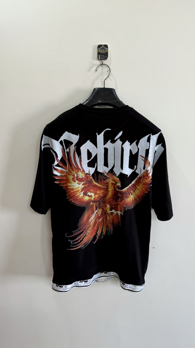 Fire Rebirth oversize graphic tshirt