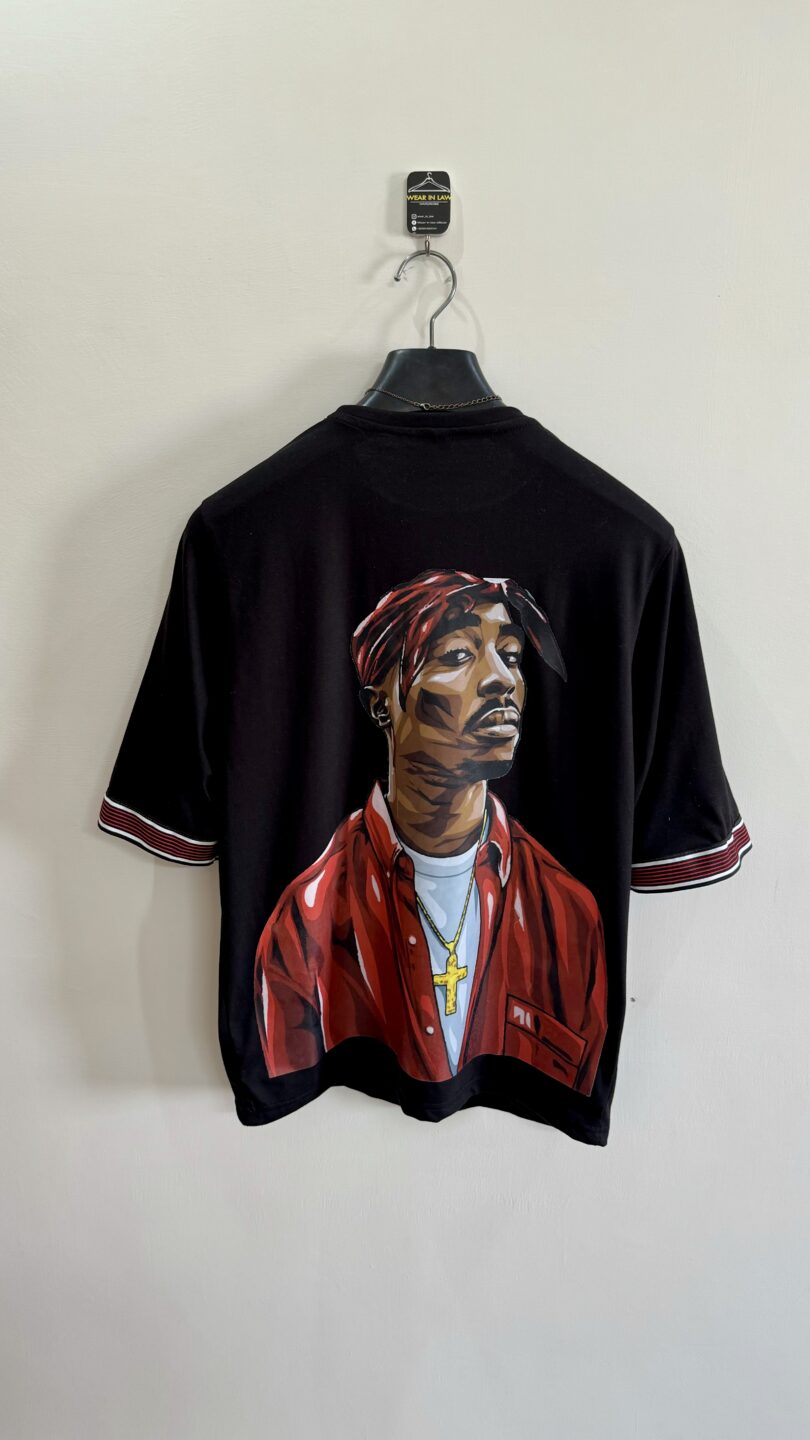 Gangsta oversized drop shoulder graphic tshirt