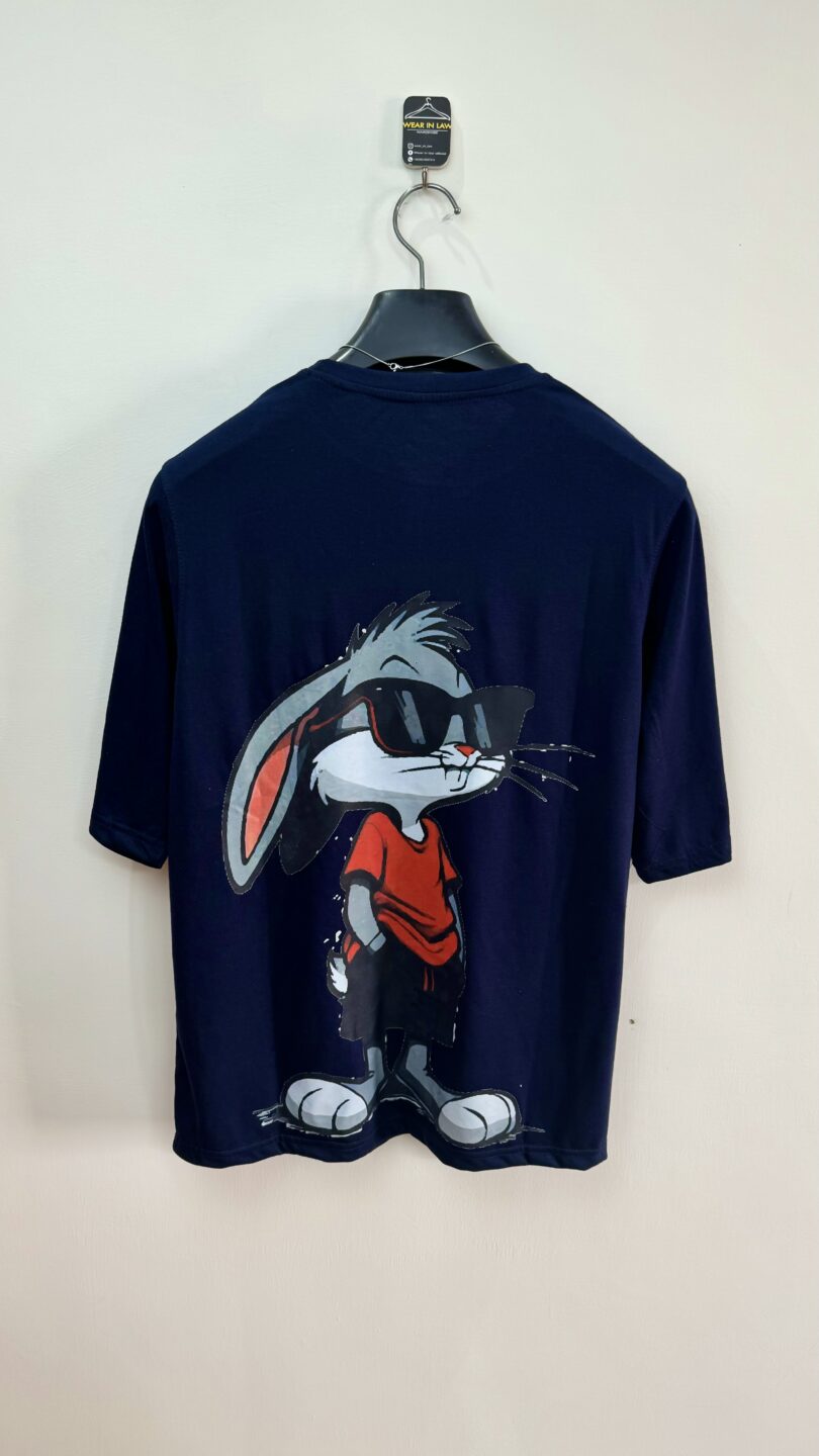 Funky bugs bunny oversize graphic t-shirt