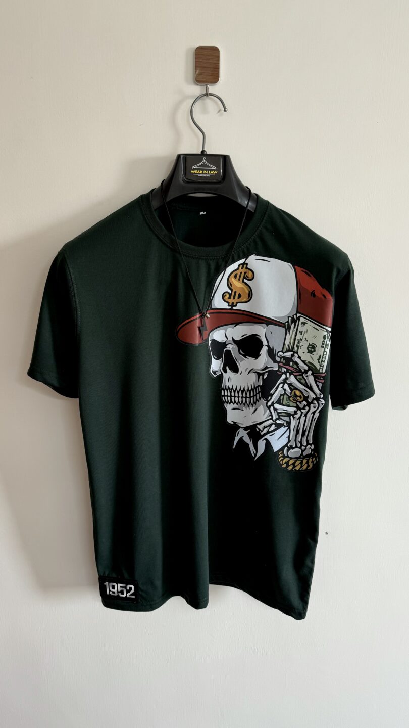Skull print graphic regular fit  Tshirt