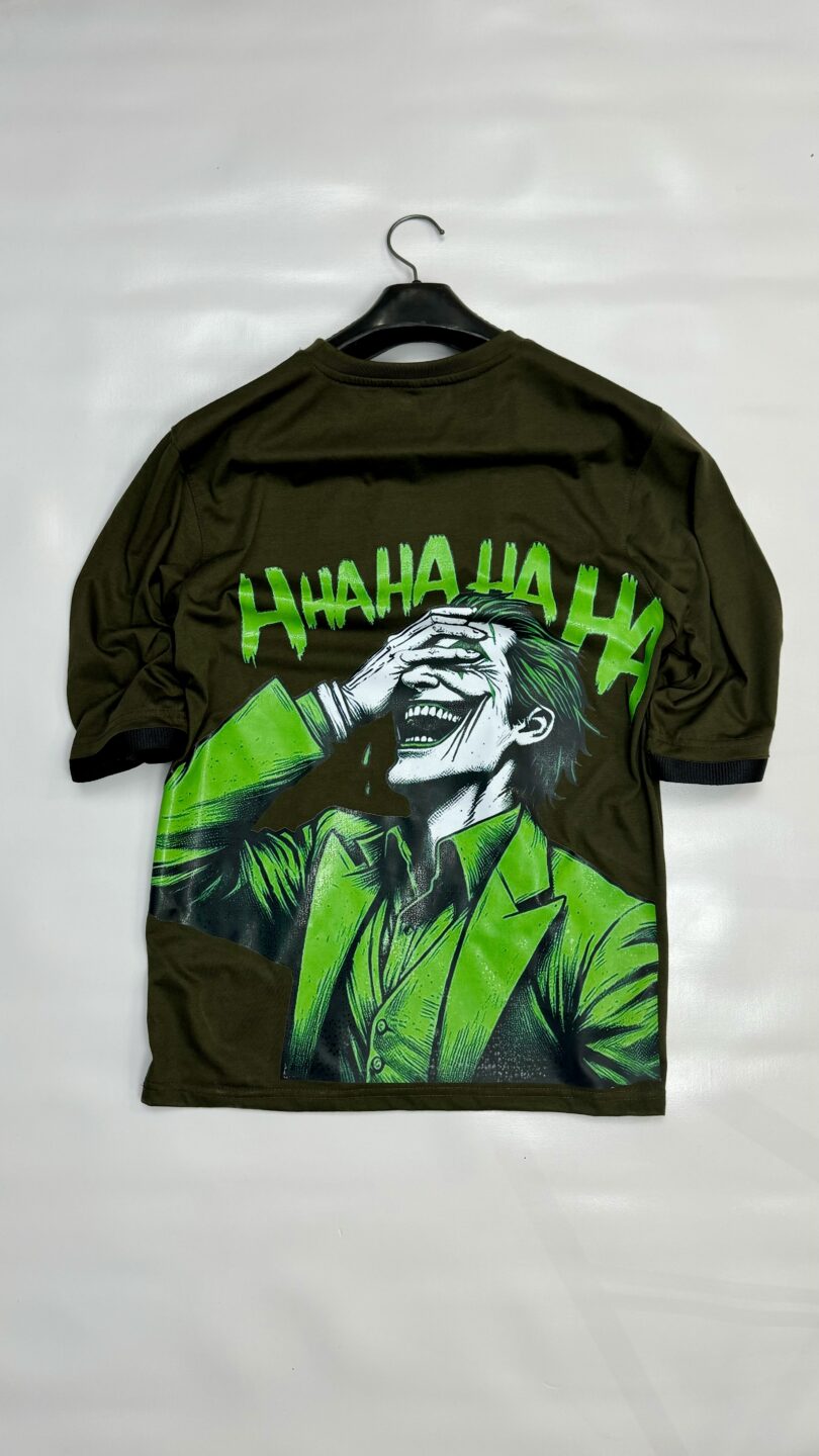 Joker vibes oversize graphic tshirt - Image 2