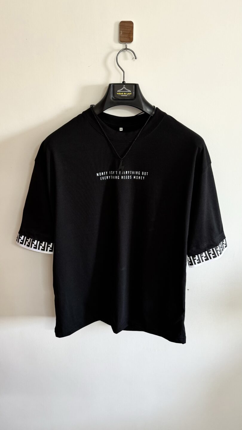 Money is peaceful oversize graphic tshirt - Image 2
