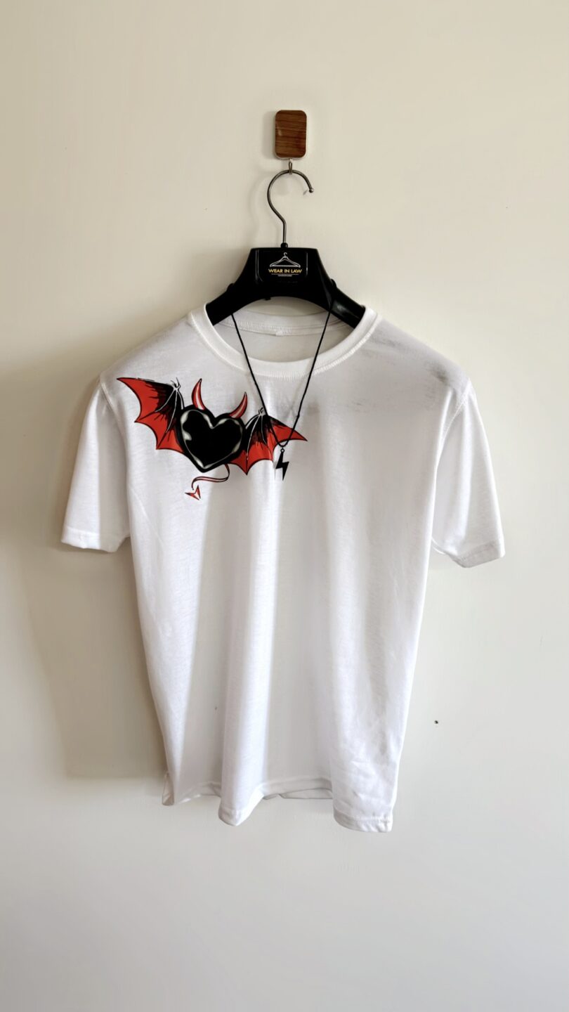 Demon heart graphic tshirt.