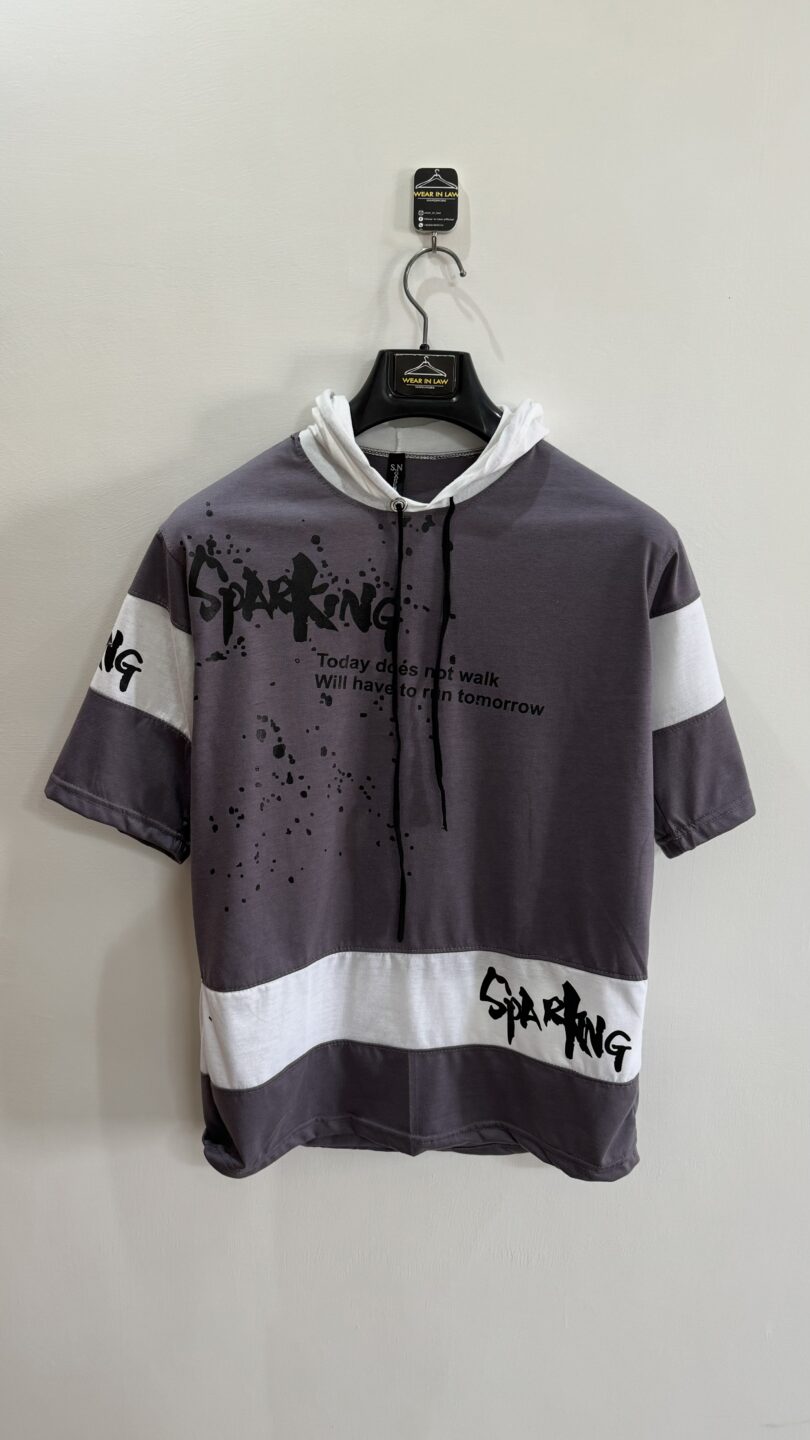 Oversize street style hood tshirt - Image 3