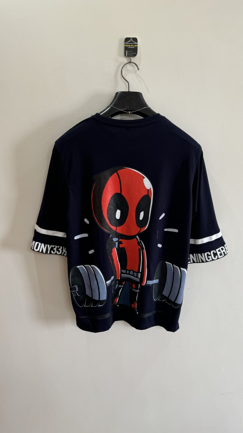 Deadlift x deadpool oversize tshirt