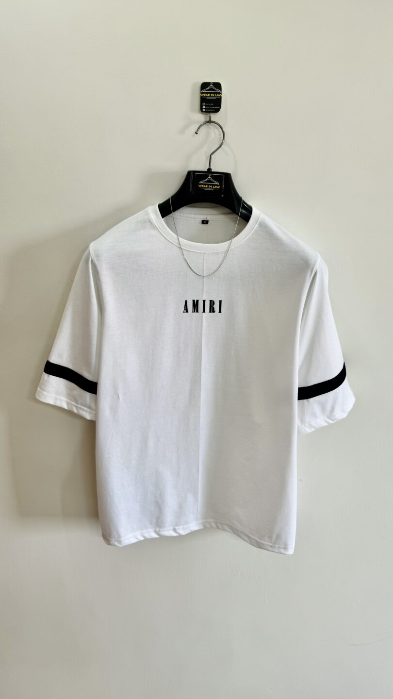 White amiri oversize tshirt - Image 2