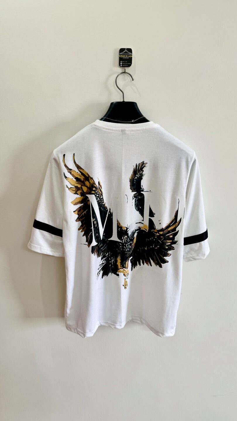 White amiri oversize tshirt