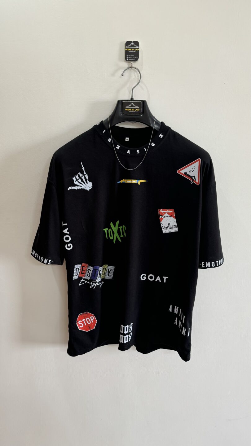 Funky oversized graphic shirt