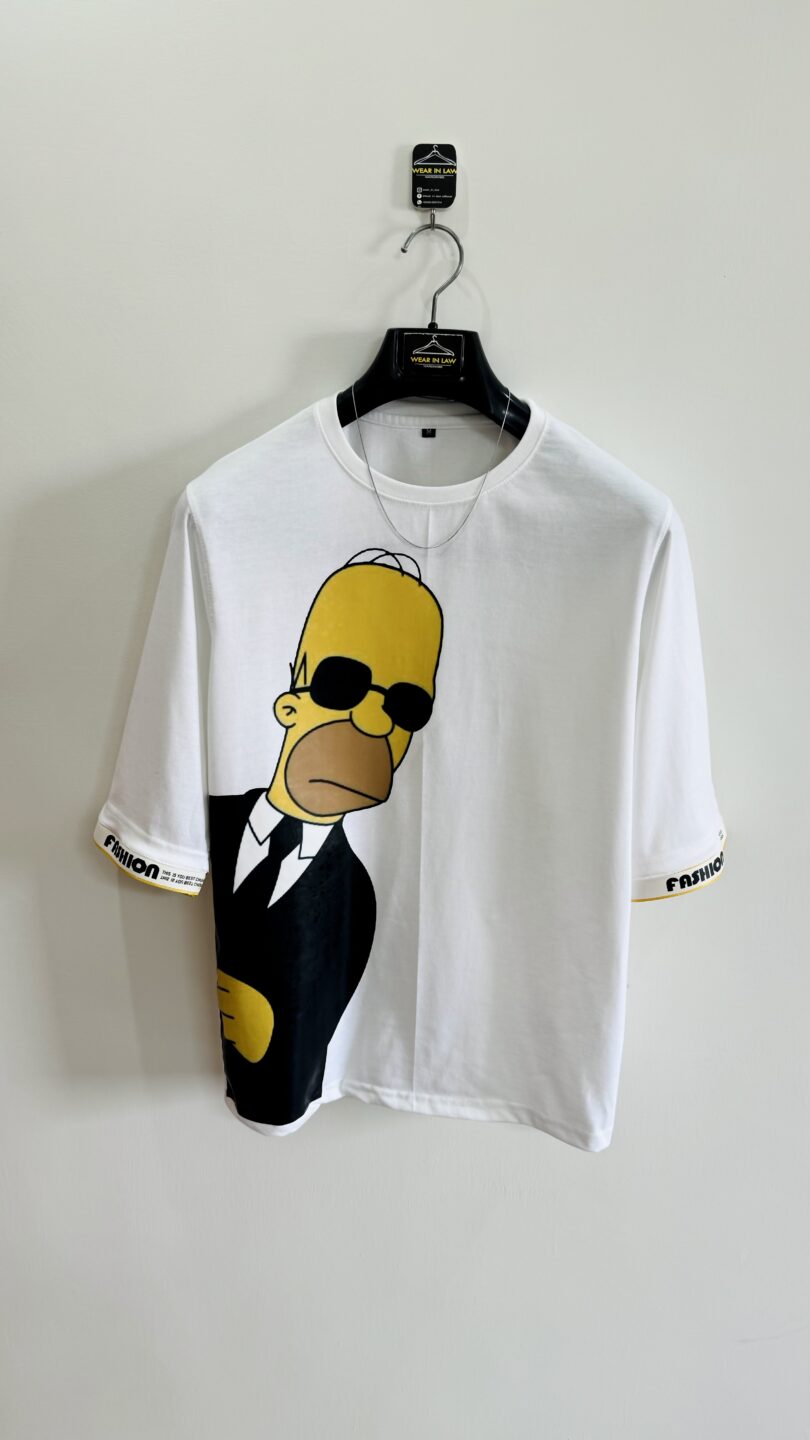 Futuristic simpsons oversize tshirt