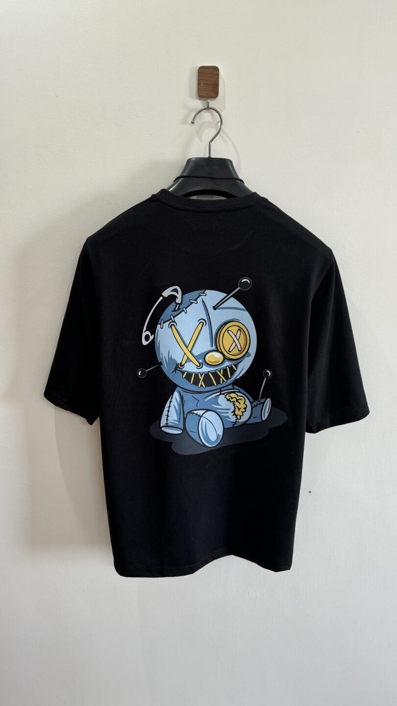 Zombie doremon oversize graphic tshirt