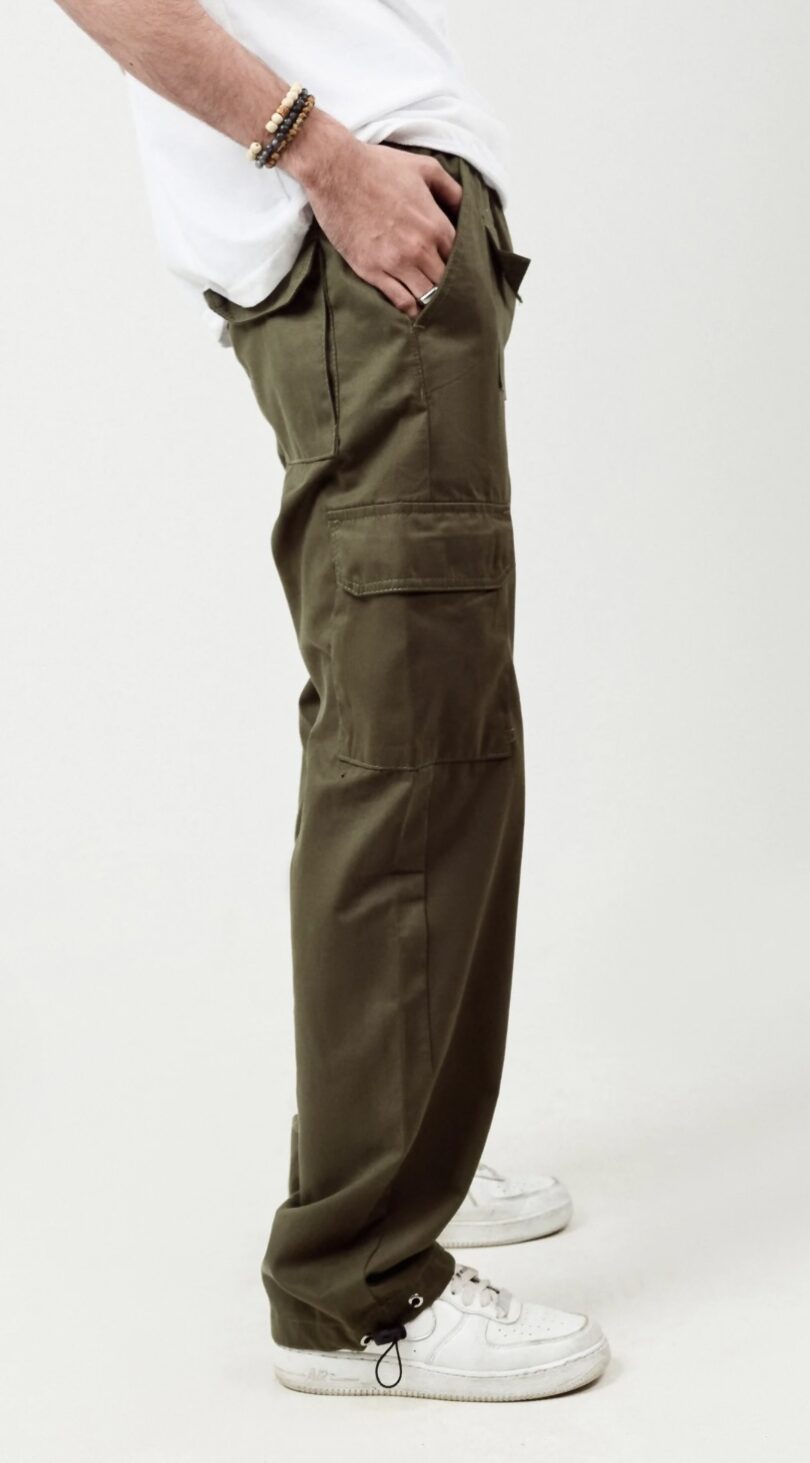 Olive baggy cargo pant - Image 3