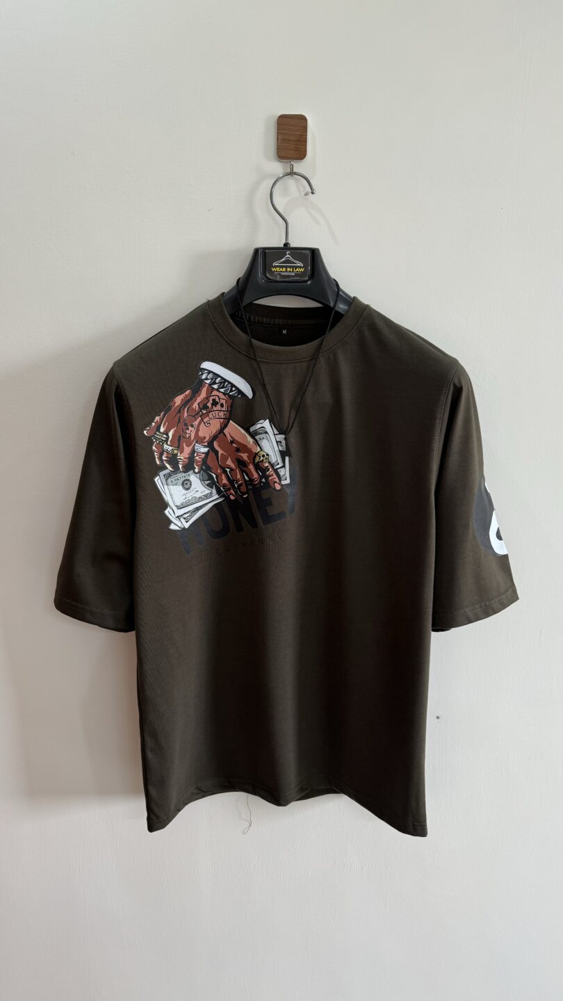 Money in my bank oversize graphic tshirt