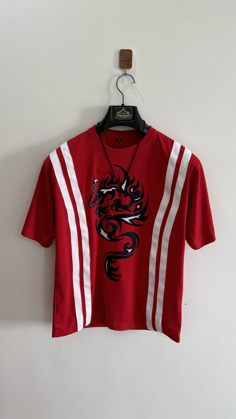 Dragon strip graphic tshirt - Image 2