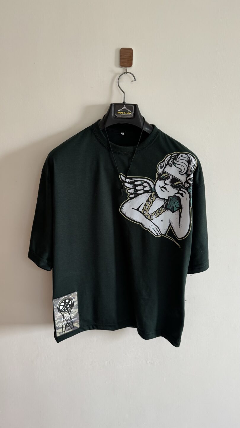 Money talks oversize graphic tshirt - Image 2