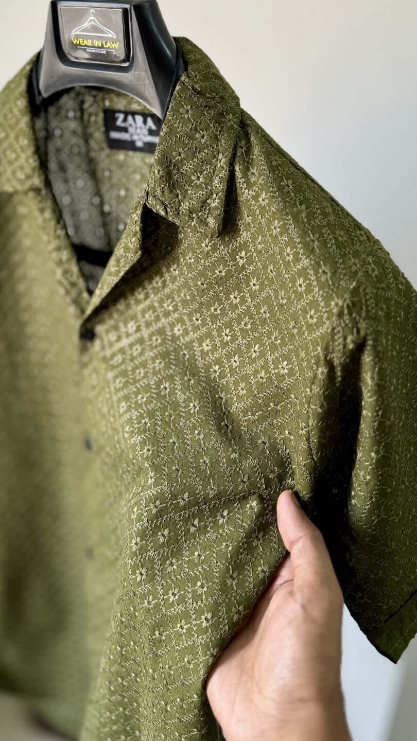 Embossed karhii chickan kari shirt - Image 2