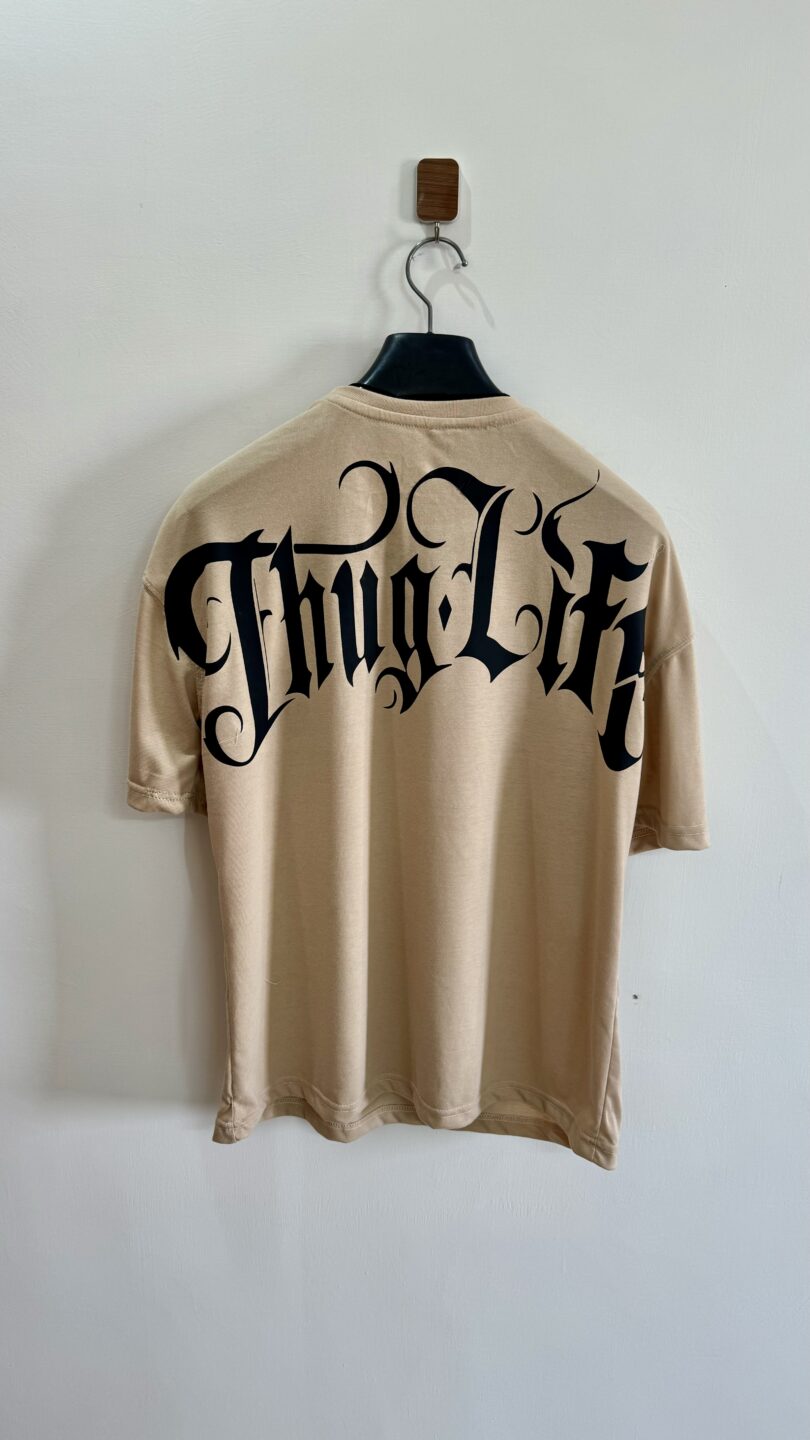 Thug life bedge oversize graphic tshirt