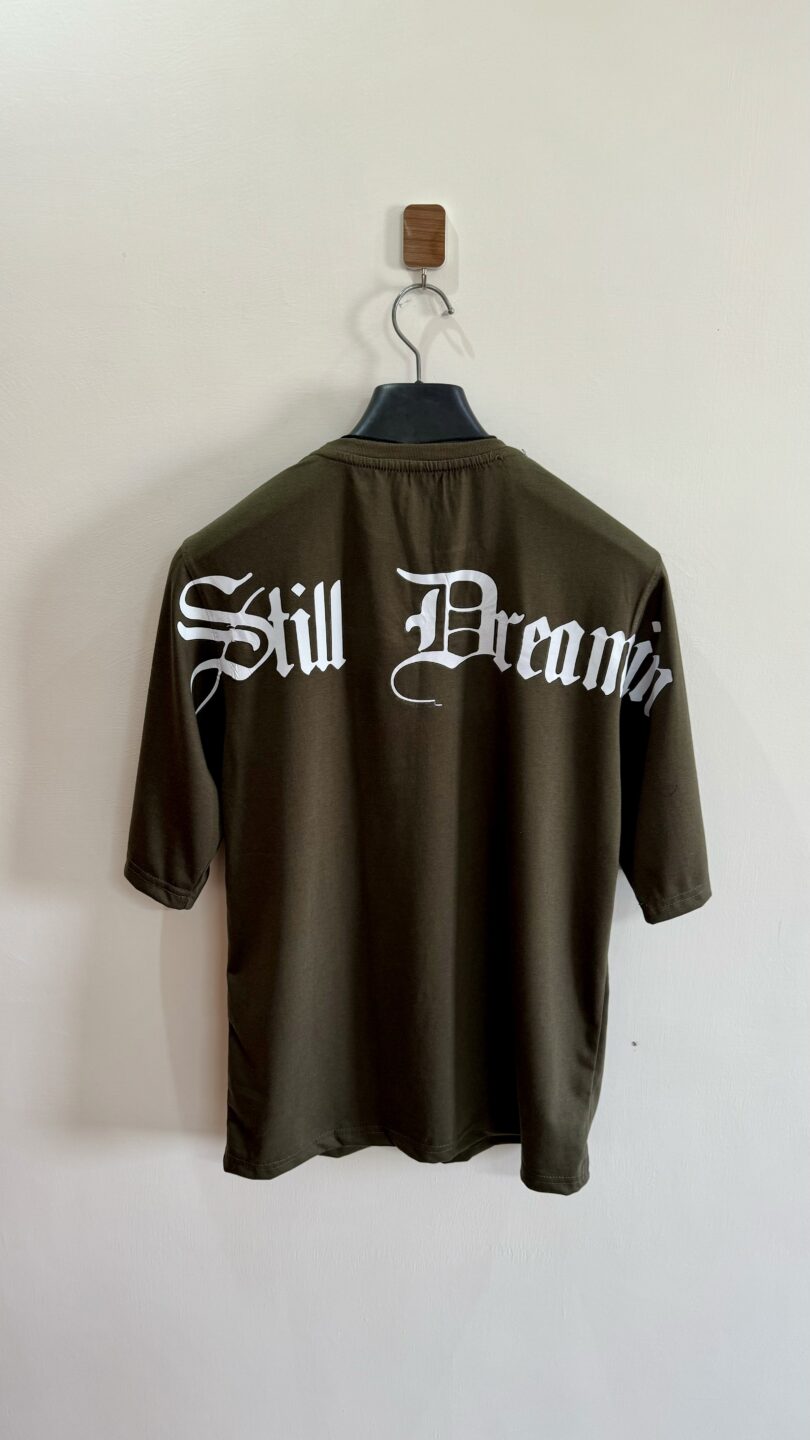 Still dreaming oversize olive tshirt