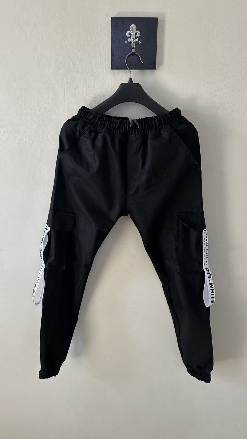 Men's off-white strip cargo pant