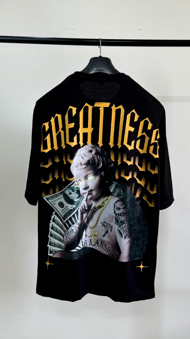 Money greatness oversize graphic tshirt