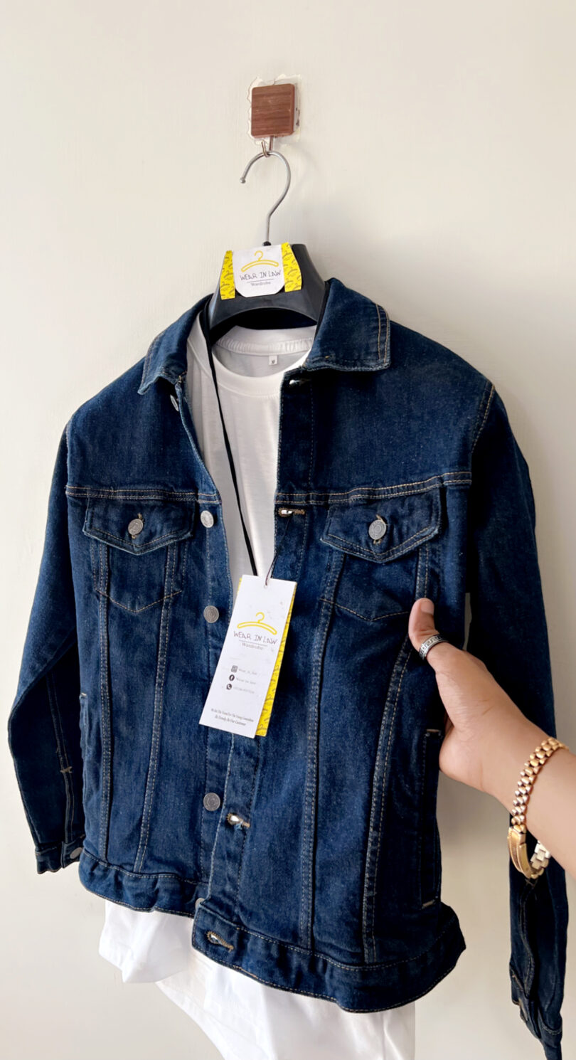 Nevy blue denim jacket - Image 2