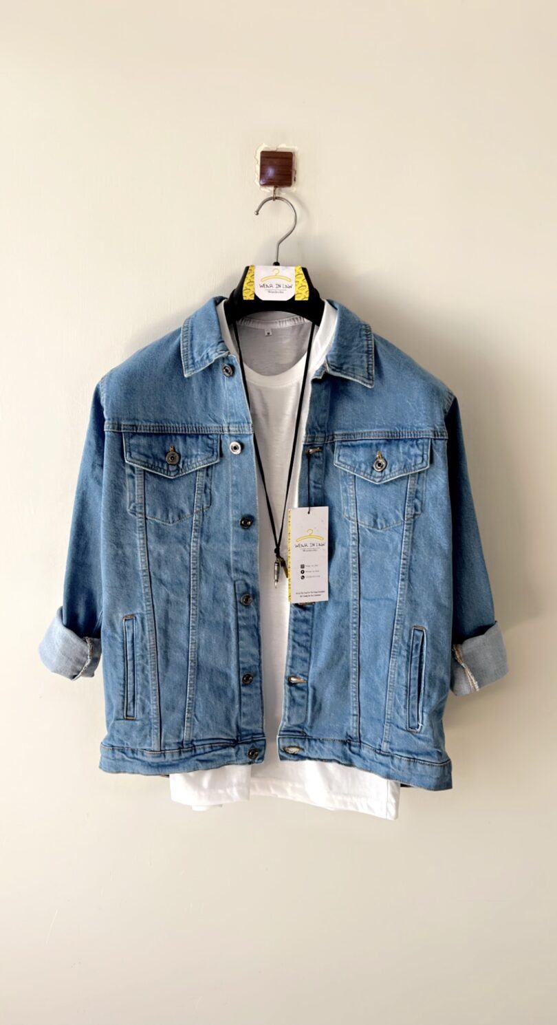 Light-blue premium denim jacket