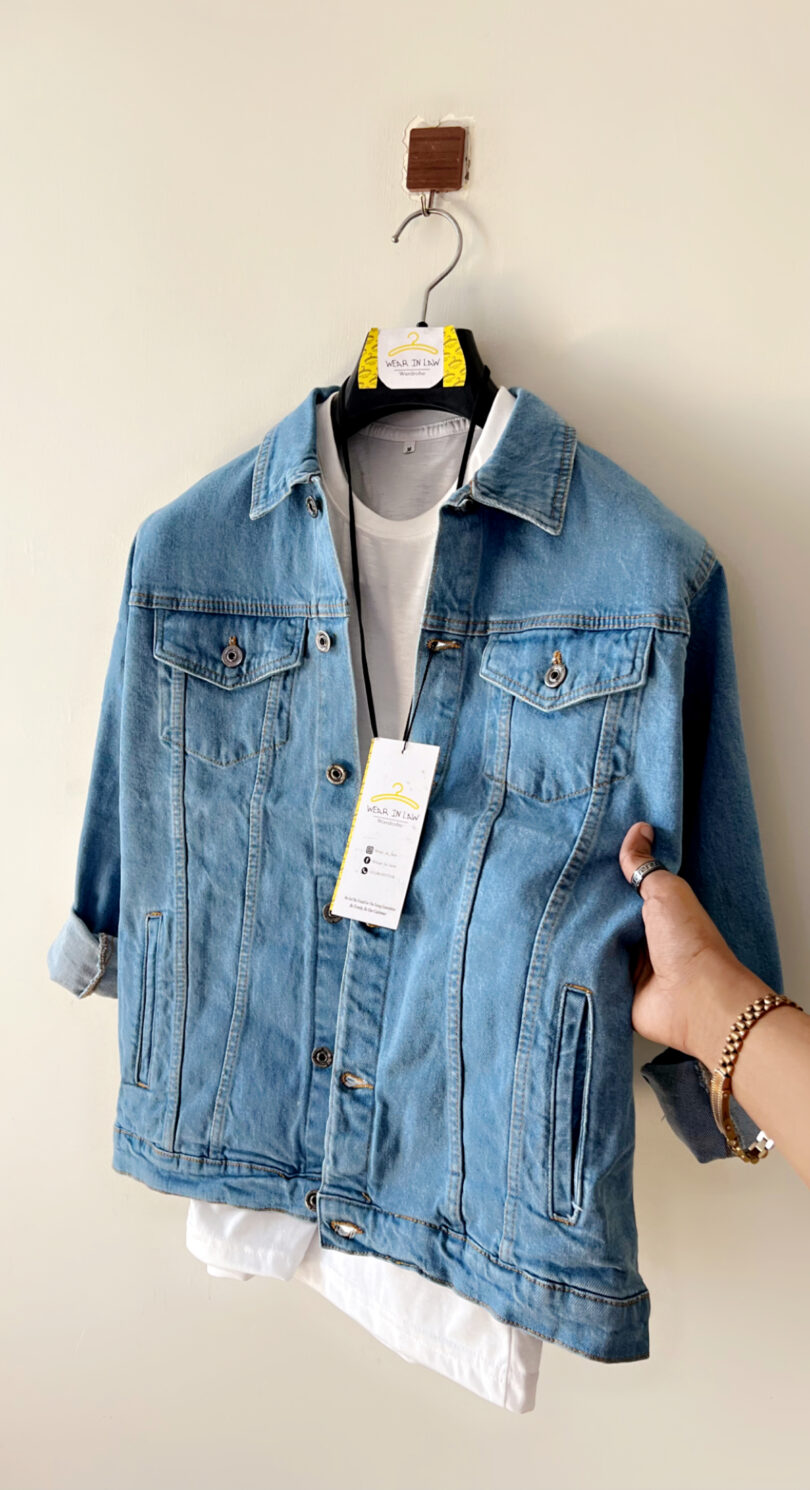 Light-blue premium denim jacket - Image 2