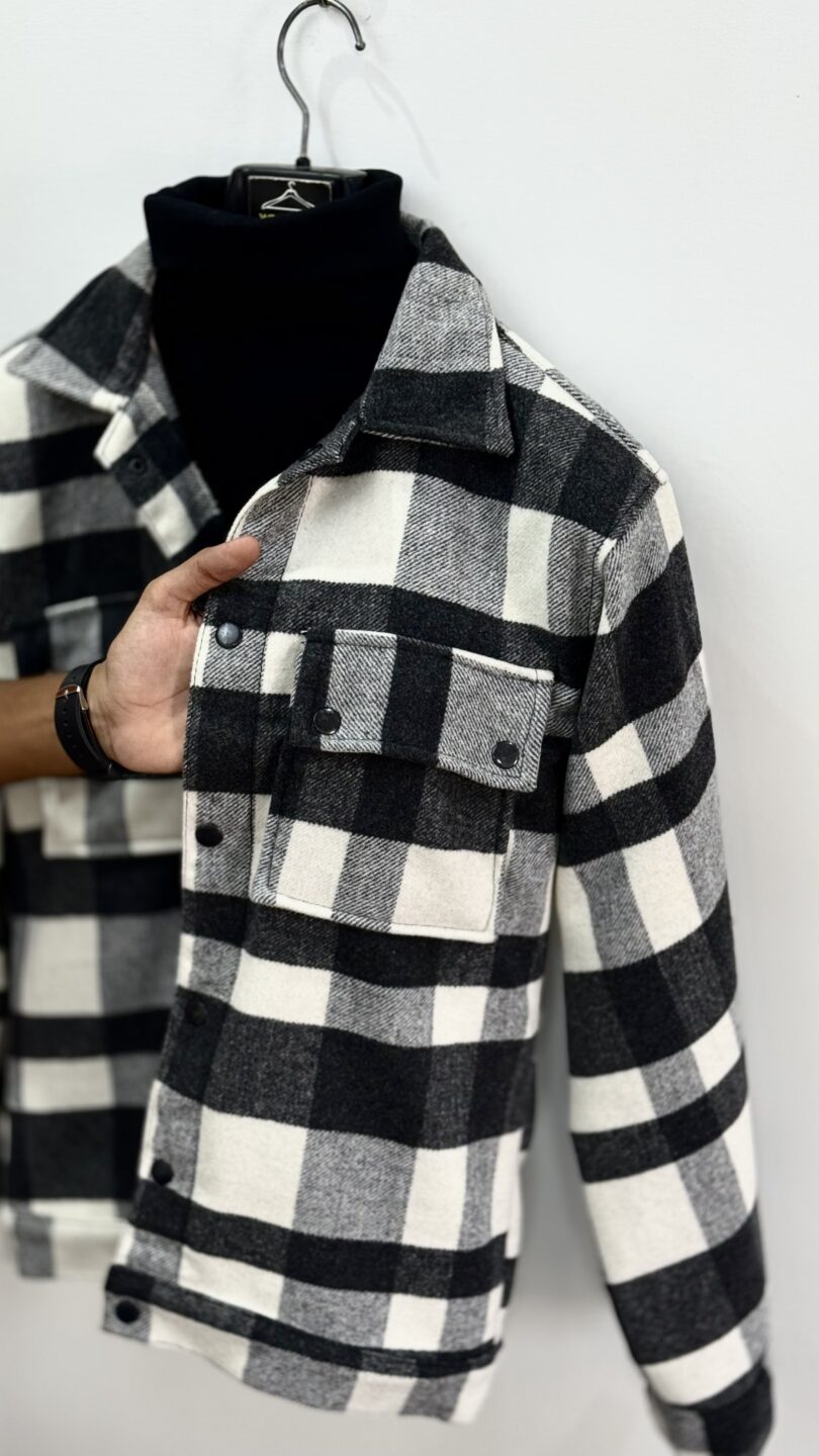 Turkish checked vool jacket - Image 2