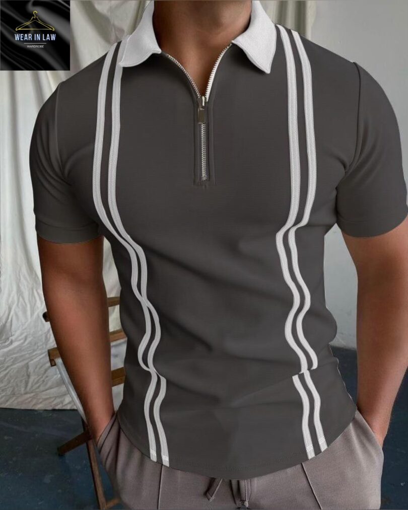 Premium zipper polo tee - Image 4