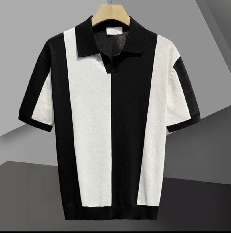 Broad strip old money polo tshirt - Image 2