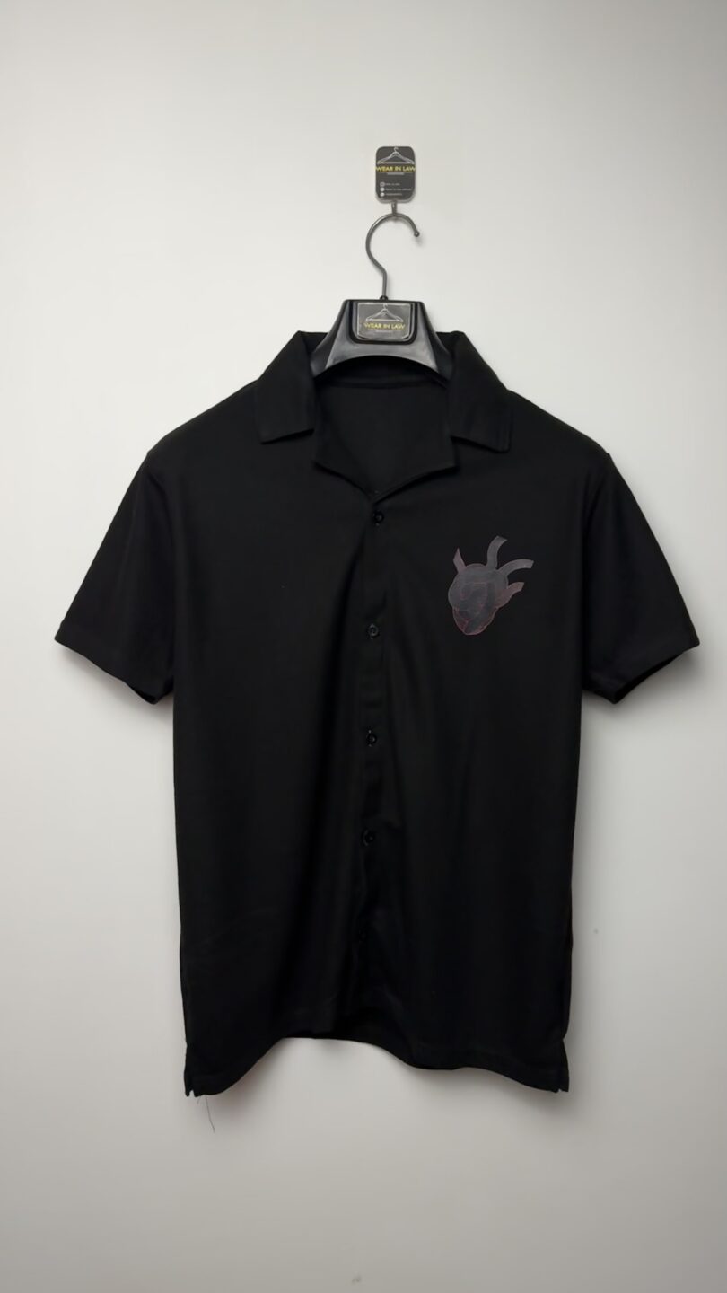 War snake button down short sleeve shirt - Image 2