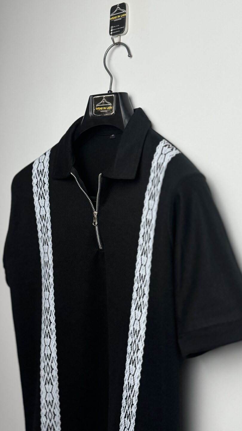 SAMAO STRIP ZIPPER POLO - Image 3