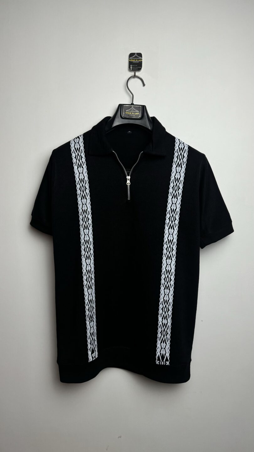 SAMAO STRIP ZIPPER POLO - Image 2