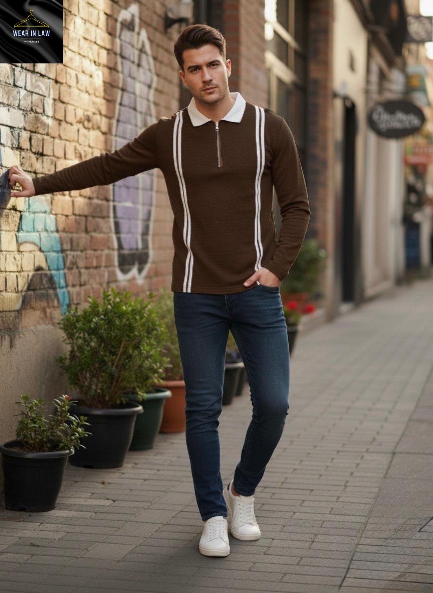 Old Money Strip Sweater Shirts - Image 4