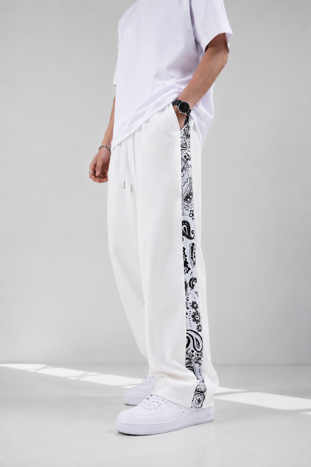 Bandana Strip Baggy Trouser