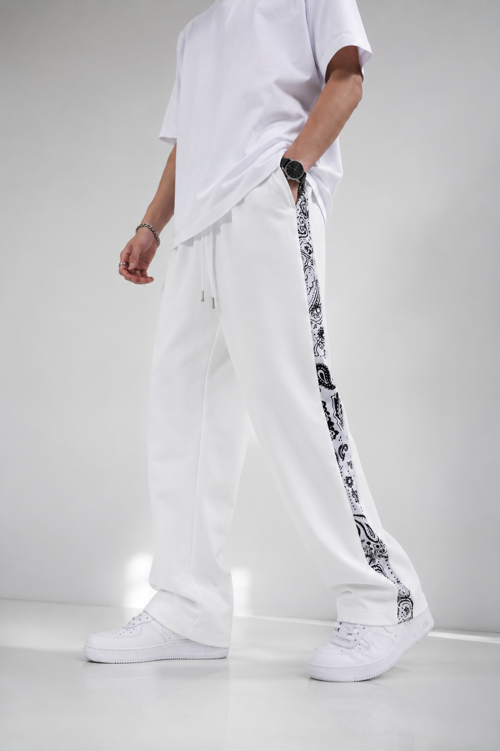 Bandana Strip Baggy Trouser - Image 2