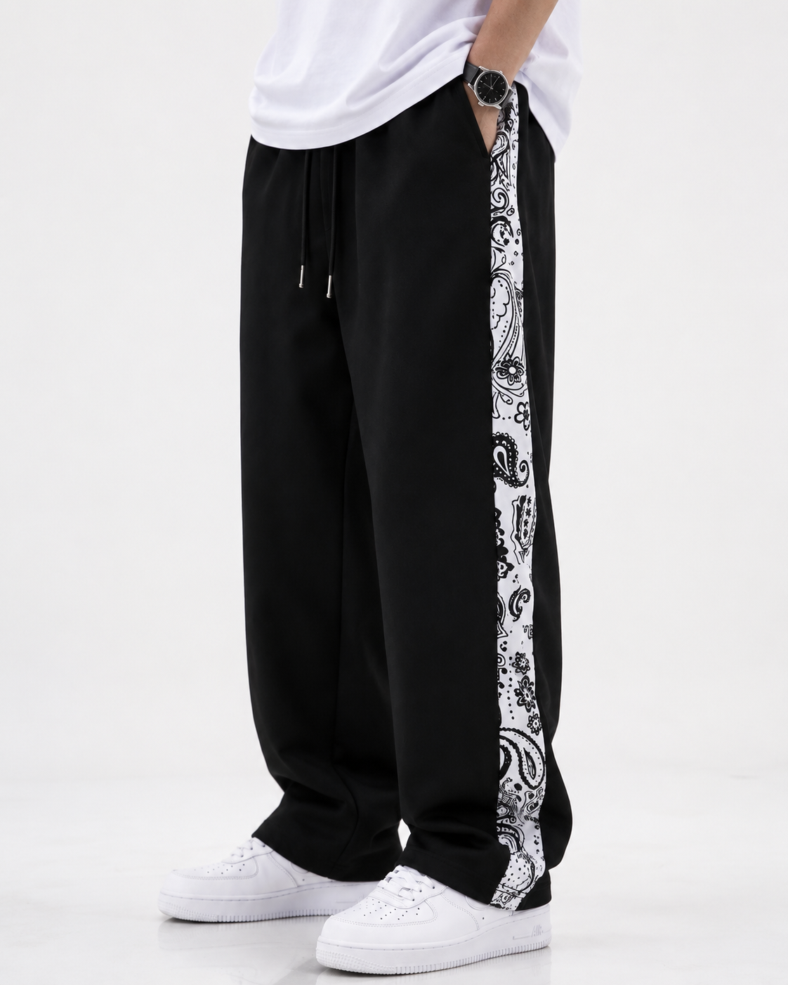 Bandana Strip Baggy Trouser - Image 3